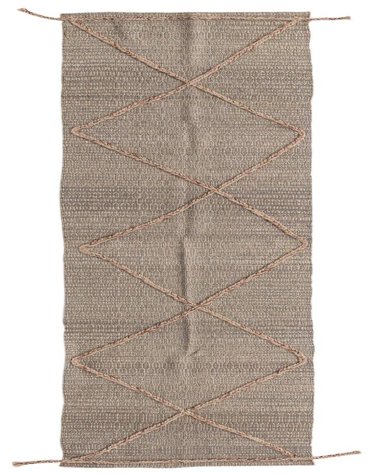 Detail image of 2' x 7' 10 Hand Woven Kilim Modern Wool Runner Rug