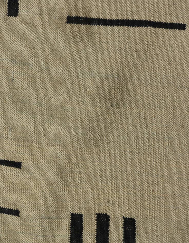 Detail image of 3' x 11'  Hand Woven Kilim Modern Wool Runner Rug