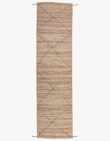 2' 8 x 10' Hand Woven Kilim Modern Wool Runner Rug