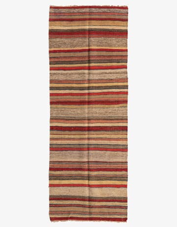 2' 4 x 6' 5 Hand Woven Kilim Modern Wool Runner Rug