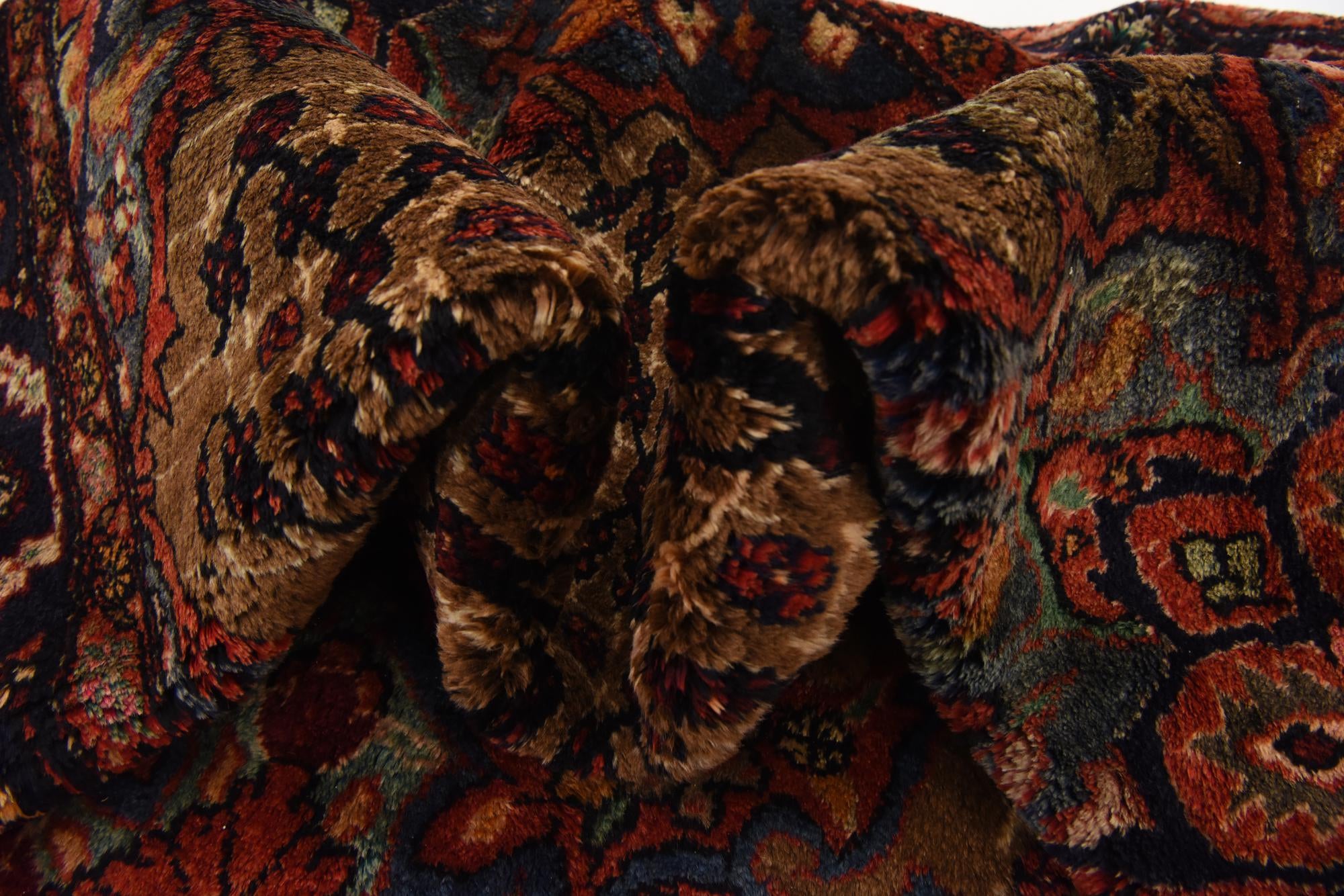 5' 3 x 11' Hand Knotted Koliaei Persian Wool Runner Rug