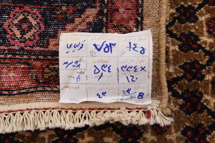 5' 3 x 11' Hand Knotted Koliaei Persian Wool Runner Rug