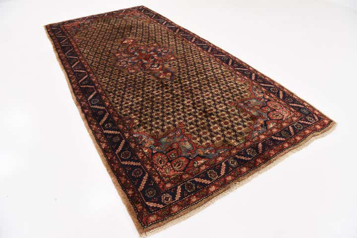 5' 3 x 11' Hand Knotted Koliaei Persian Wool Runner Rug