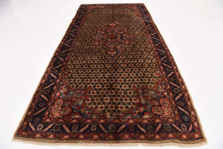 5' 3 x 11' Hand Knotted Koliaei Persian Wool Runner Rug