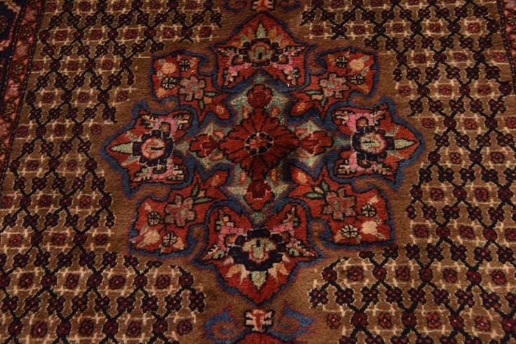 Detail image of 5' 3 x 11' Hand Knotted Koliaei Persian Wool Runner Rug
