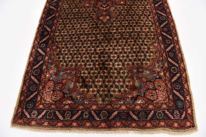 5' 3 x 11' Hand Knotted Koliaei Persian Wool Runner Rug