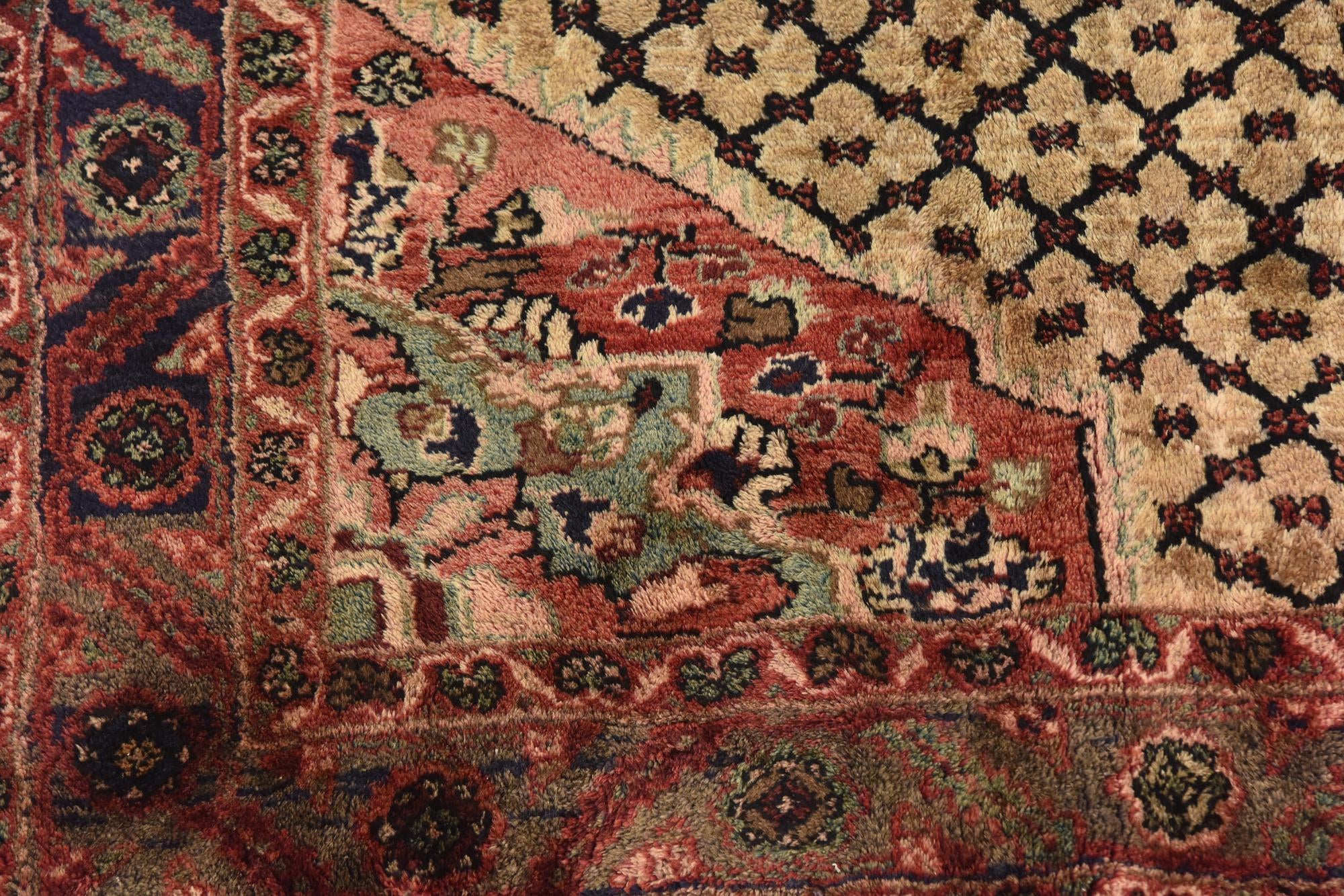 4' 9 x 9' 2 Hand Knotted Koliaei Persian Wool Runner Rug