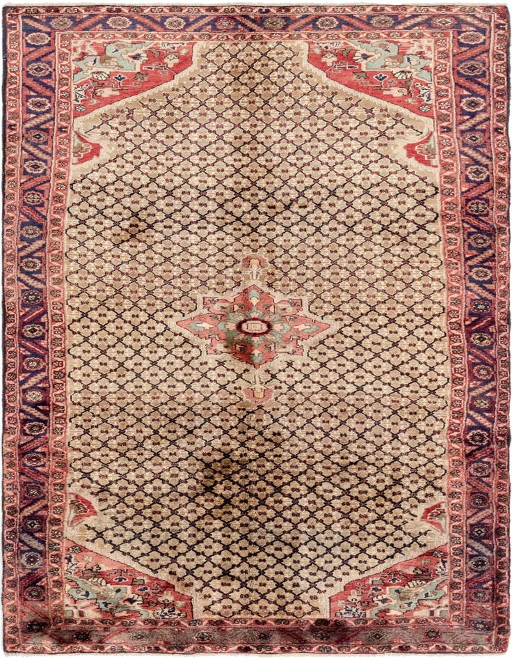 Detail image of 4' 9 x 9' 2 Hand Knotted Koliaei Persian Wool Runner Rug