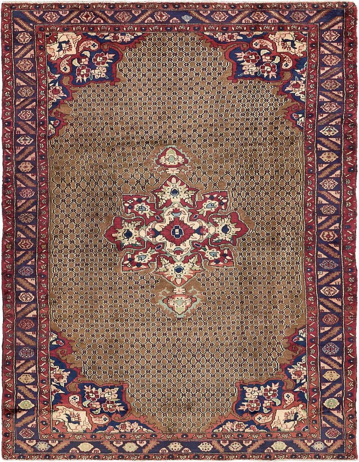 Detail image of 4' 9 x 9' 7 Hand Knotted Koliaei Persian Wool Runner Rug