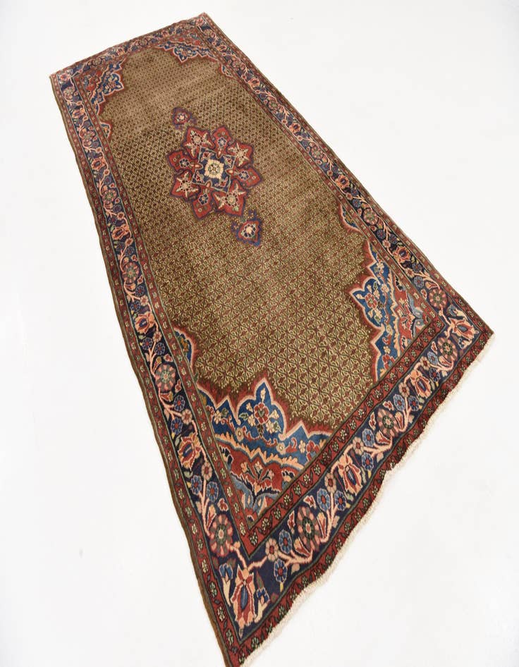 Detail image of 5' x 10' 2 Hand Knotted Koliaei Persian Wool Runner Rug