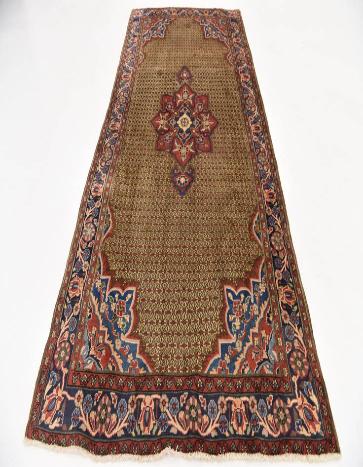 Detail image of 5' x 10' 2 Hand Knotted Koliaei Persian Wool Runner Rug