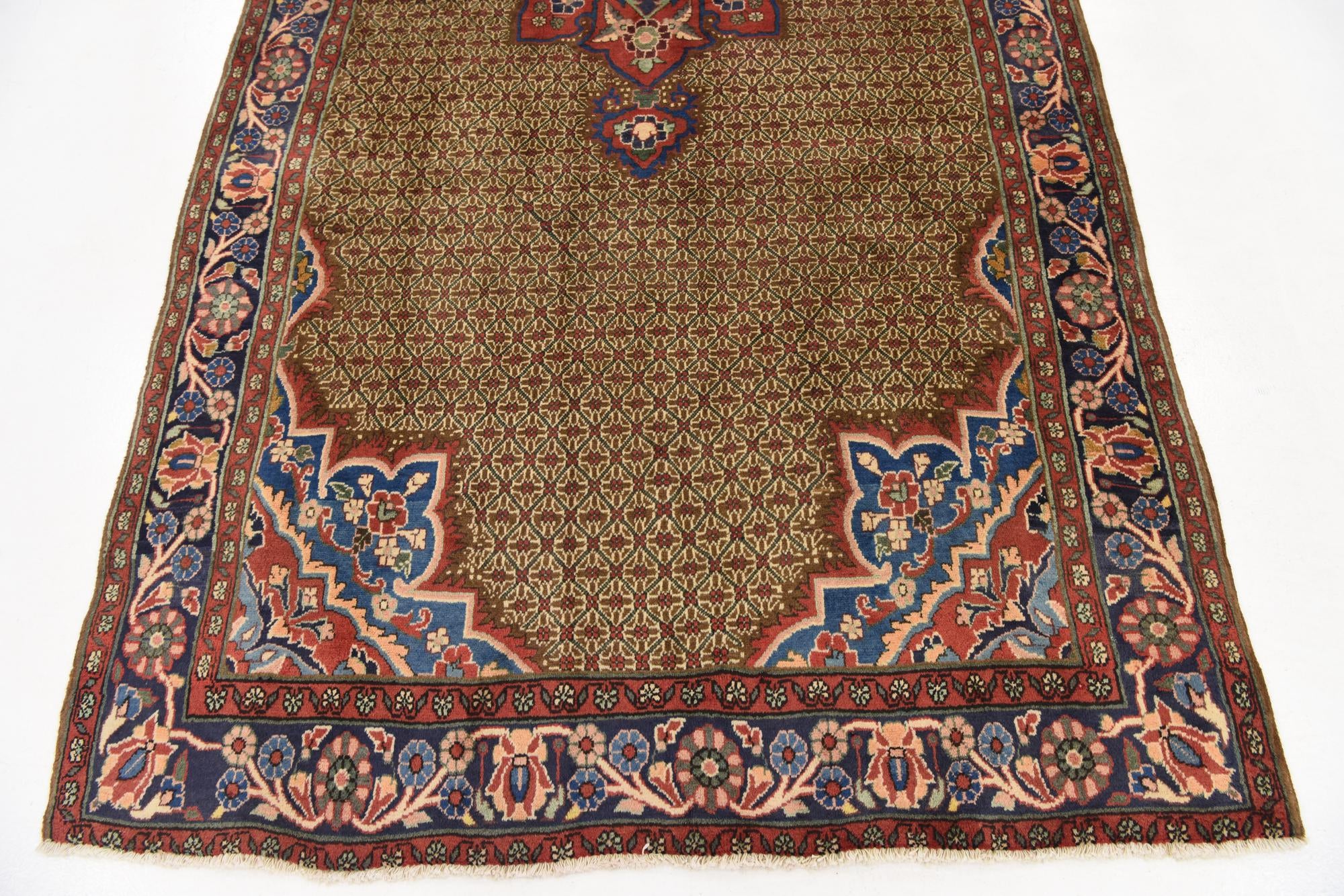 5' x 10' 2 Hand Knotted Koliaei Persian Wool Runner Rug