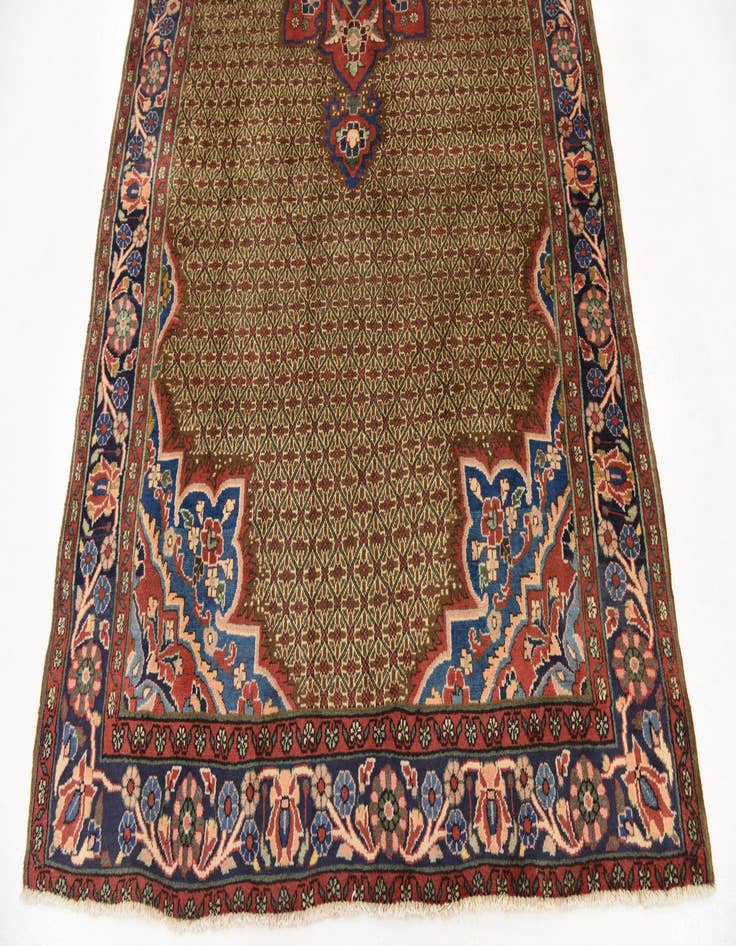 Detail image of 5' x 10' 2 Hand Knotted Koliaei Persian Wool Runner Rug