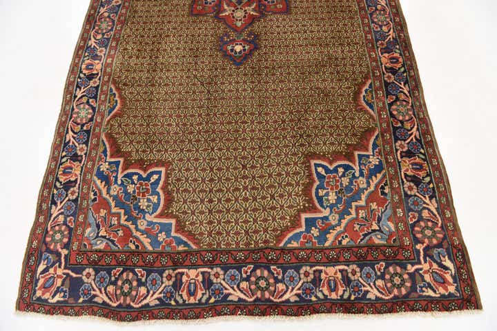 5' x 10' 2 Hand Knotted Koliaei Persian Wool Runner Rug