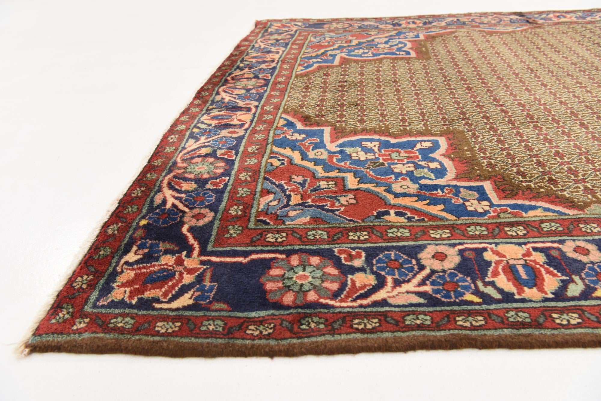 5' x 10' 2 Hand Knotted Koliaei Persian Wool Runner Rug