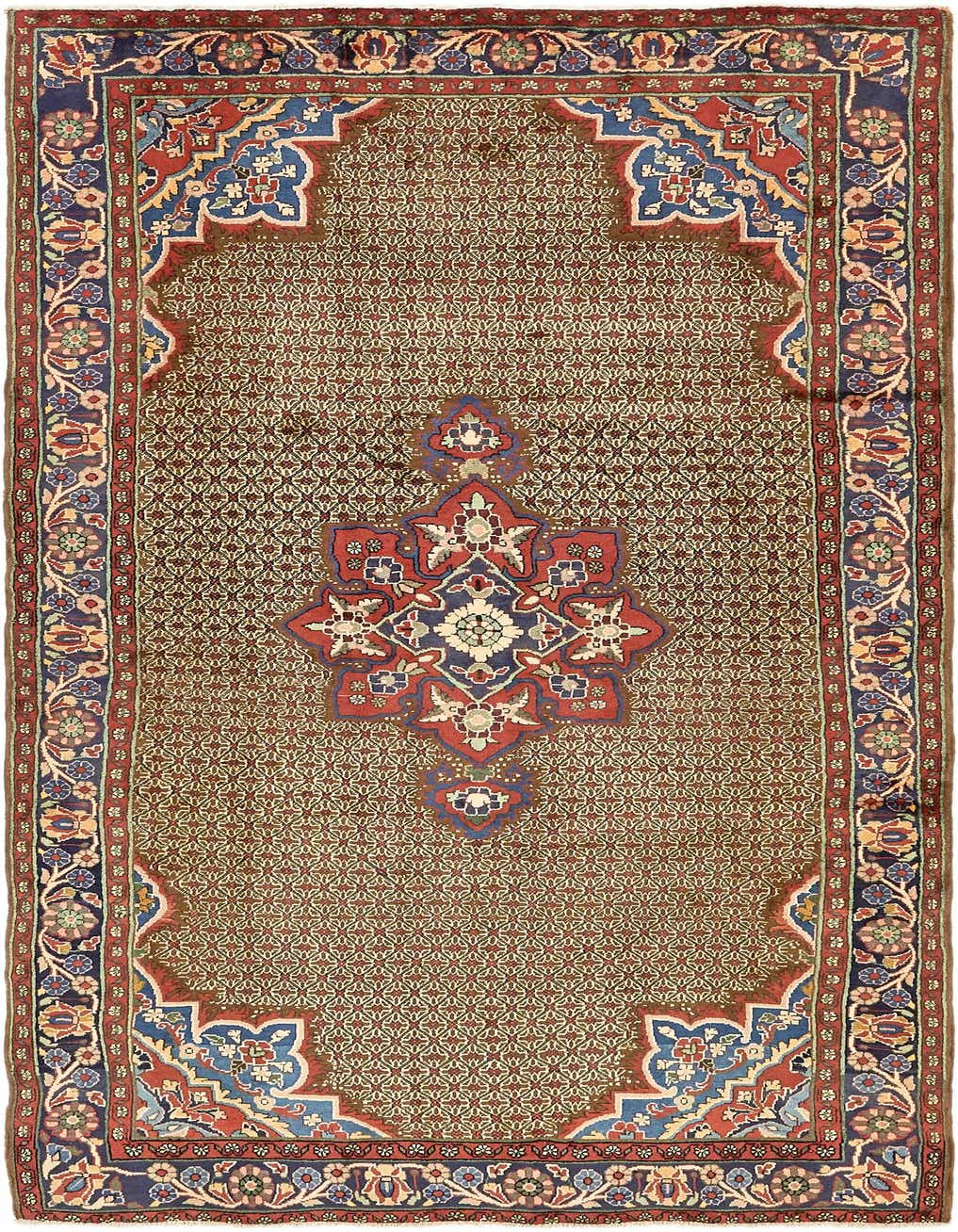 5' x 10' 2 Hand Knotted Koliaei Persian Wool Runner Rug