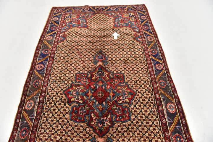 5' x 10' Hand Knotted Koliaei Persian Wool Runner Rug