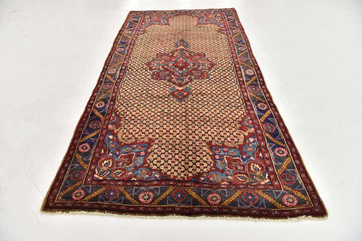 5' x 10' Hand Knotted Koliaei Persian Wool Runner Rug