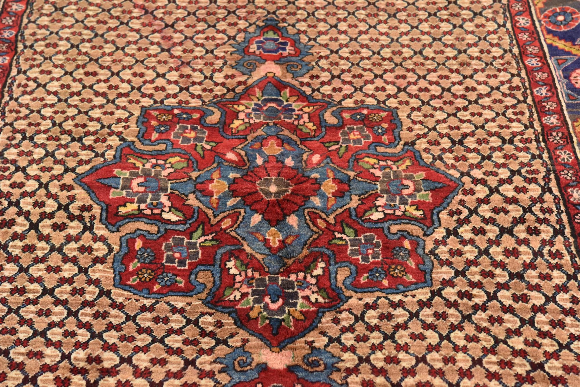 5' x 10' Hand Knotted Koliaei Persian Wool Runner Rug