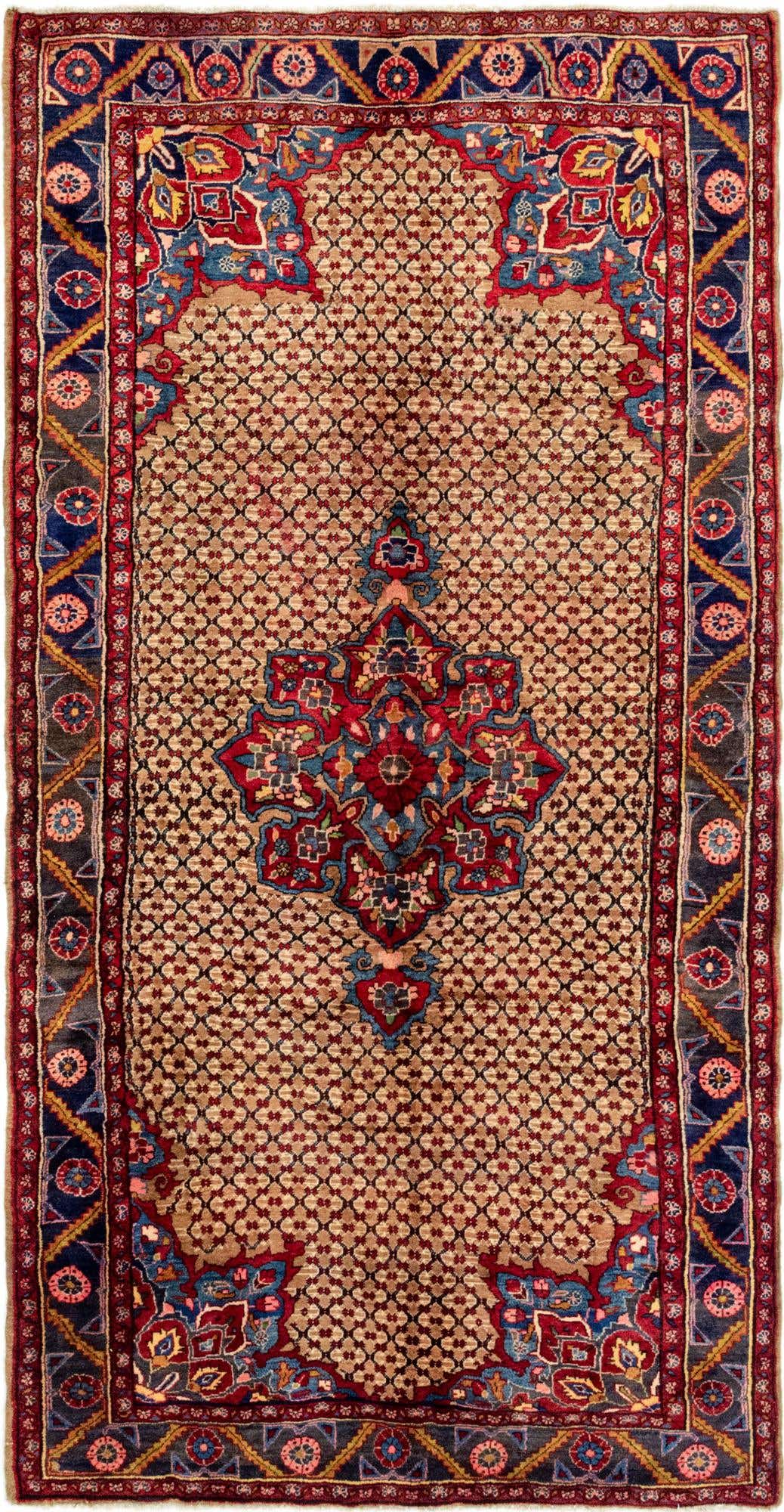 5' x 10' Hand Knotted Koliaei Persian Wool Runner Rug
