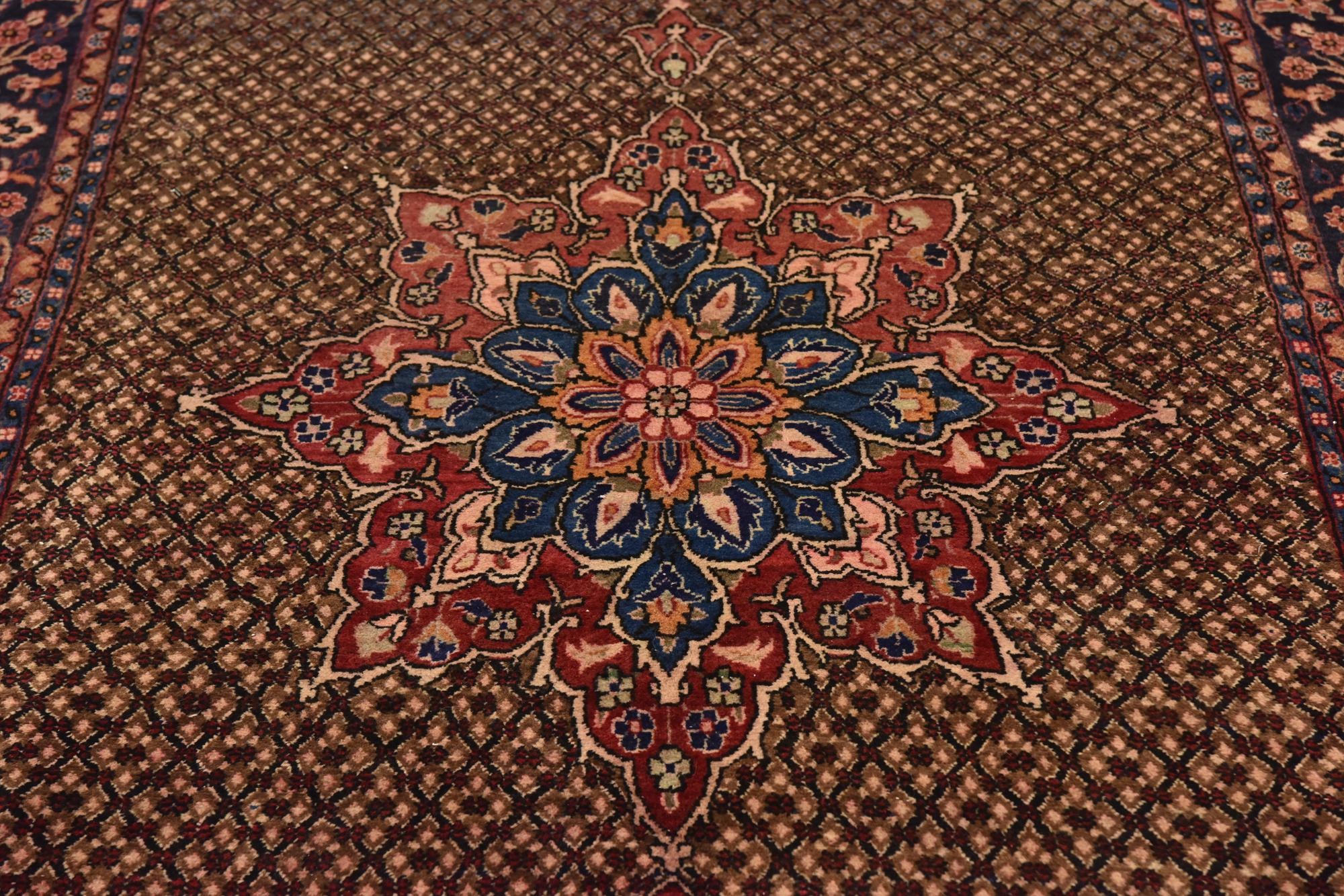 4' 10 x 10' 9 Hand Knotted Koliaei Persian Wool Runner Rug