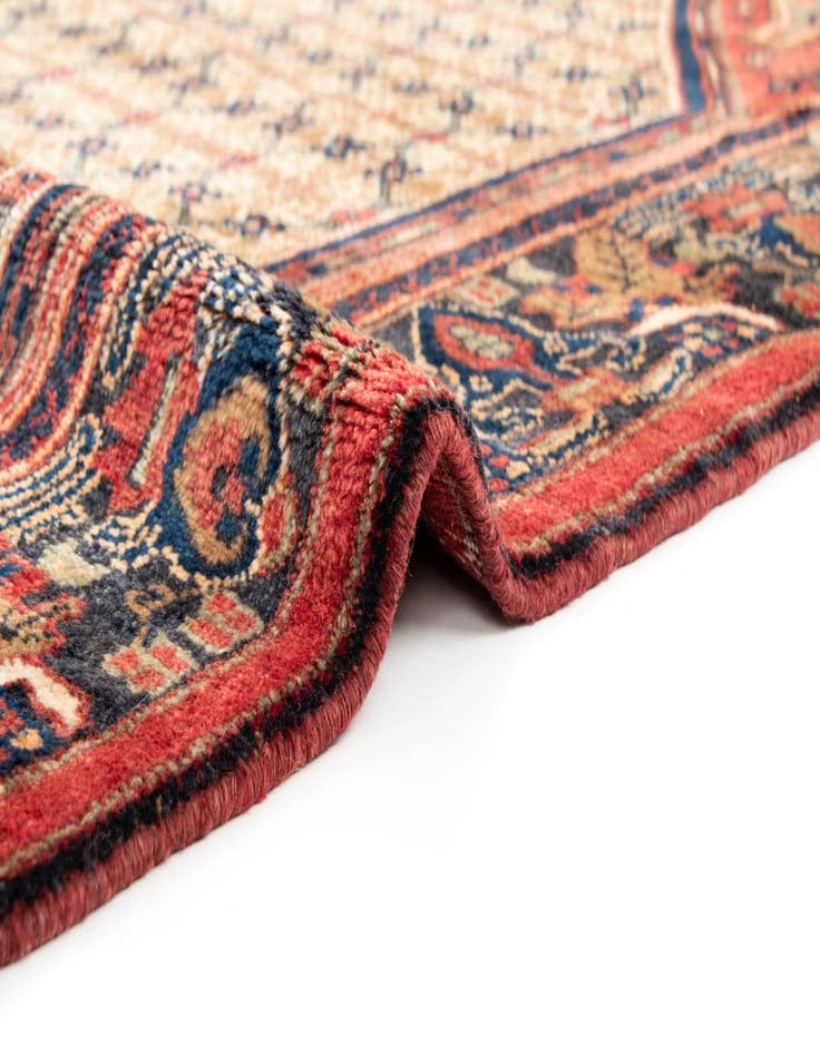 Detail image of 4' 1 x 9' 1  Hand Knotted Koliaei Persian Wool Runner Rug