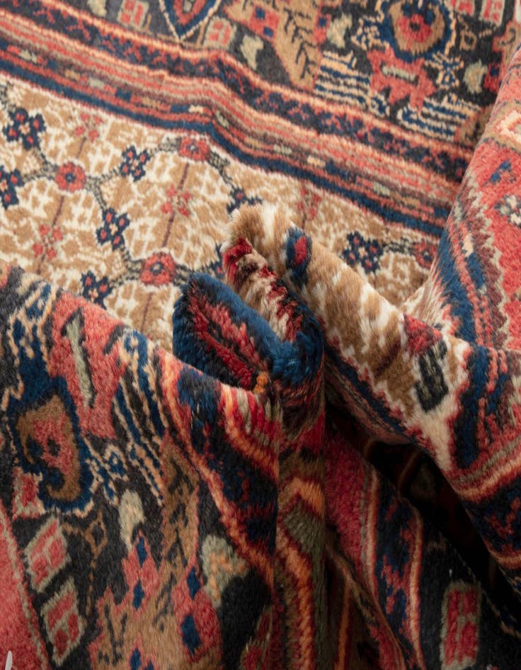Detail image of 4' 1 x 9' 1  Hand Knotted Koliaei Persian Wool Runner Rug