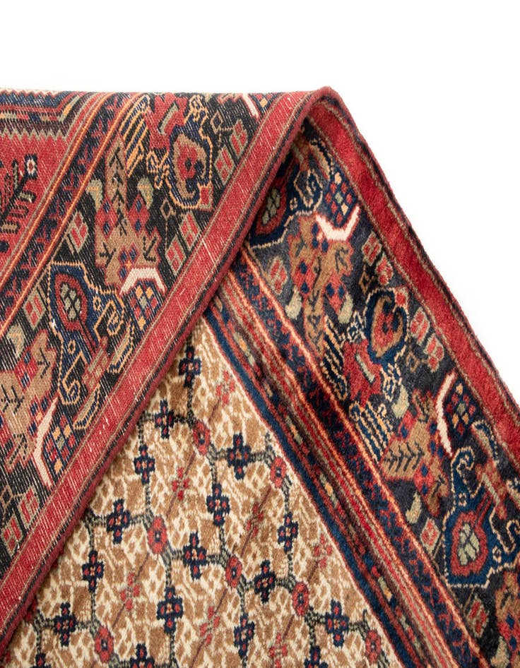 Detail image of 4' 1 x 9' 1  Hand Knotted Koliaei Persian Wool Runner Rug