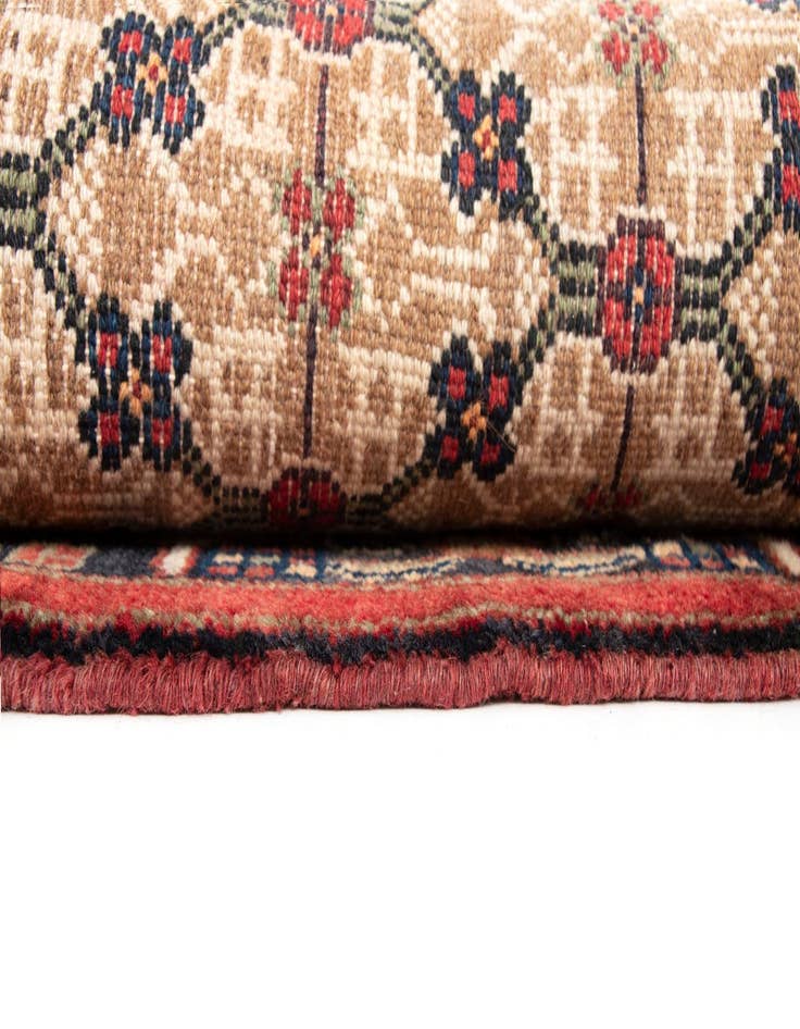 Detail image of 4' 1 x 9' 1  Hand Knotted Koliaei Persian Wool Runner Rug