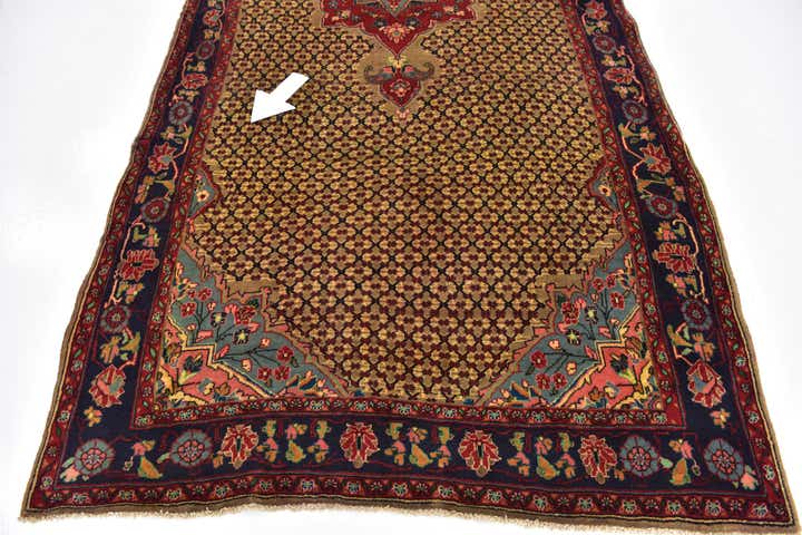 5' x 11' 2 Hand Knotted Koliaei Persian Wool Runner Rug