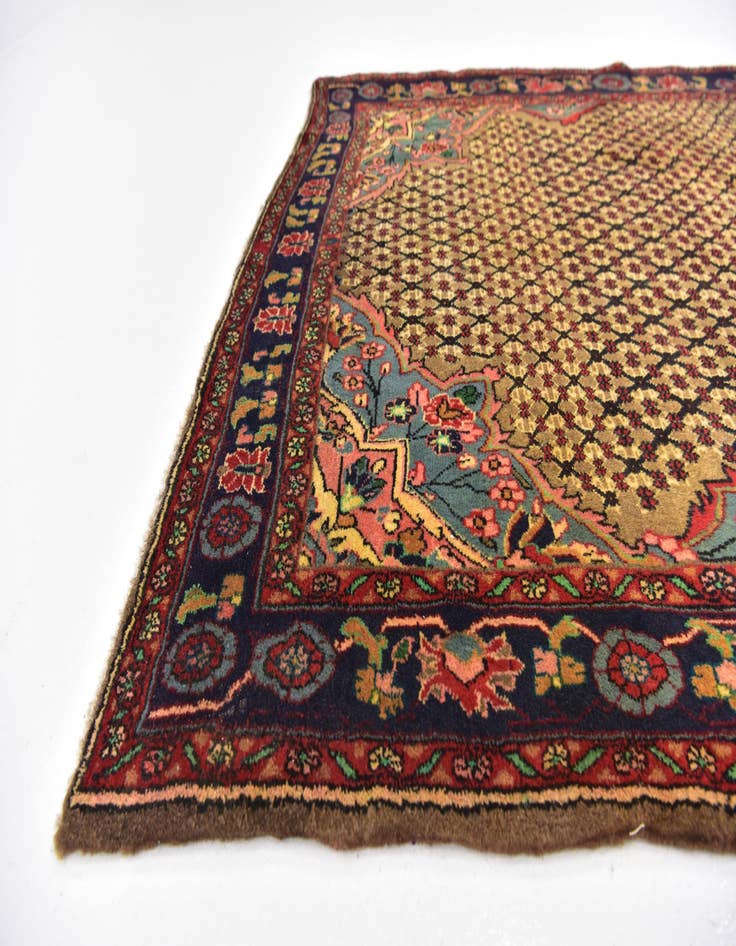 Detail image of 5' x 11' 2 Hand Knotted Koliaei Persian Wool Runner Rug