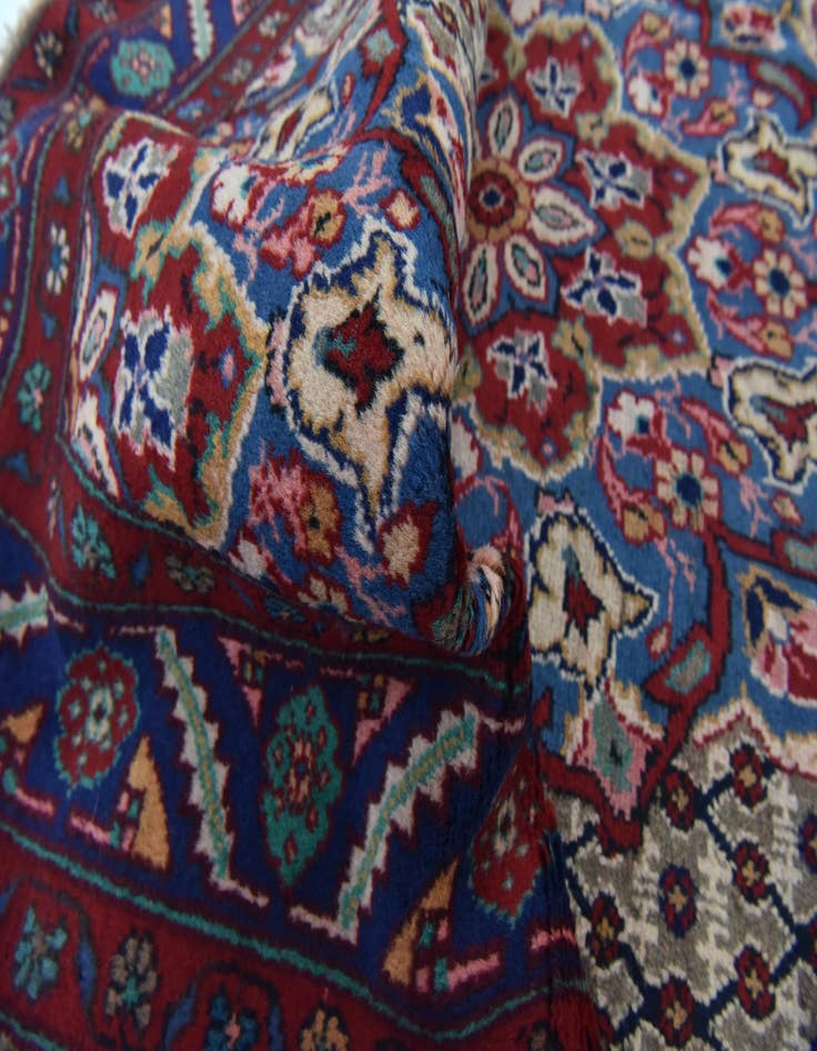 Detail image of 5' x 9' 6  Hand Knotted Koliaei Persian Wool Runner Rug