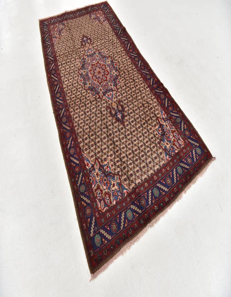 Detail image of 5' x 9' 6  Hand Knotted Koliaei Persian Wool Runner Rug