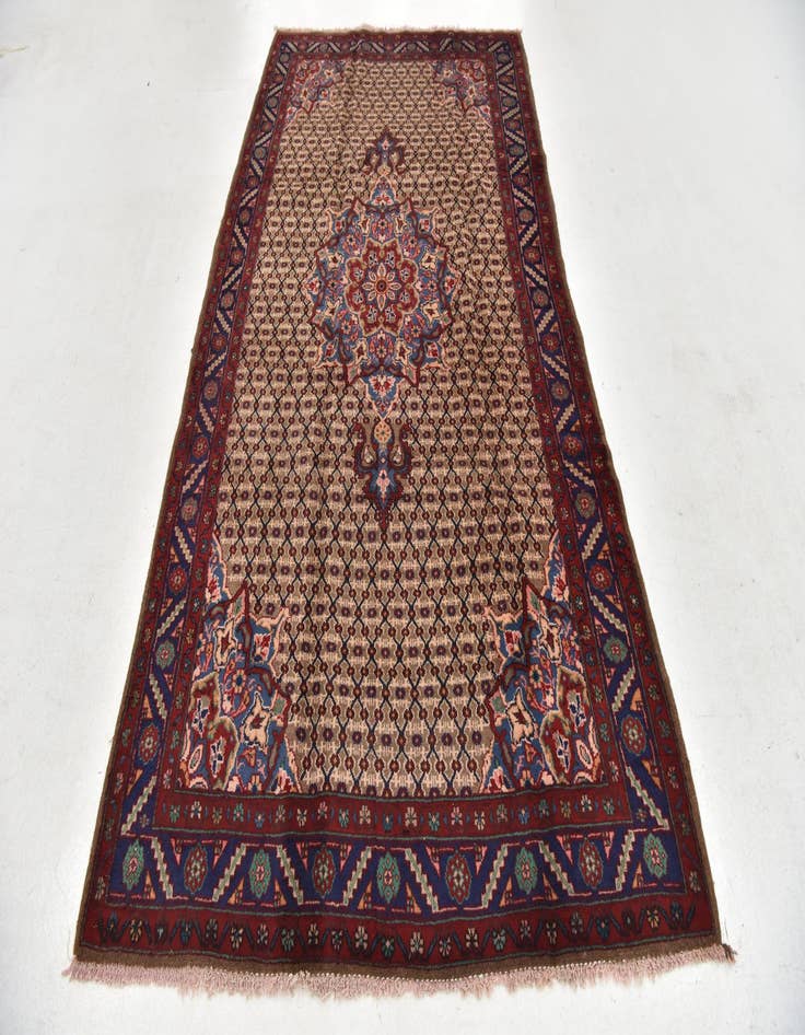 Detail image of 5' x 9' 6  Hand Knotted Koliaei Persian Wool Runner Rug