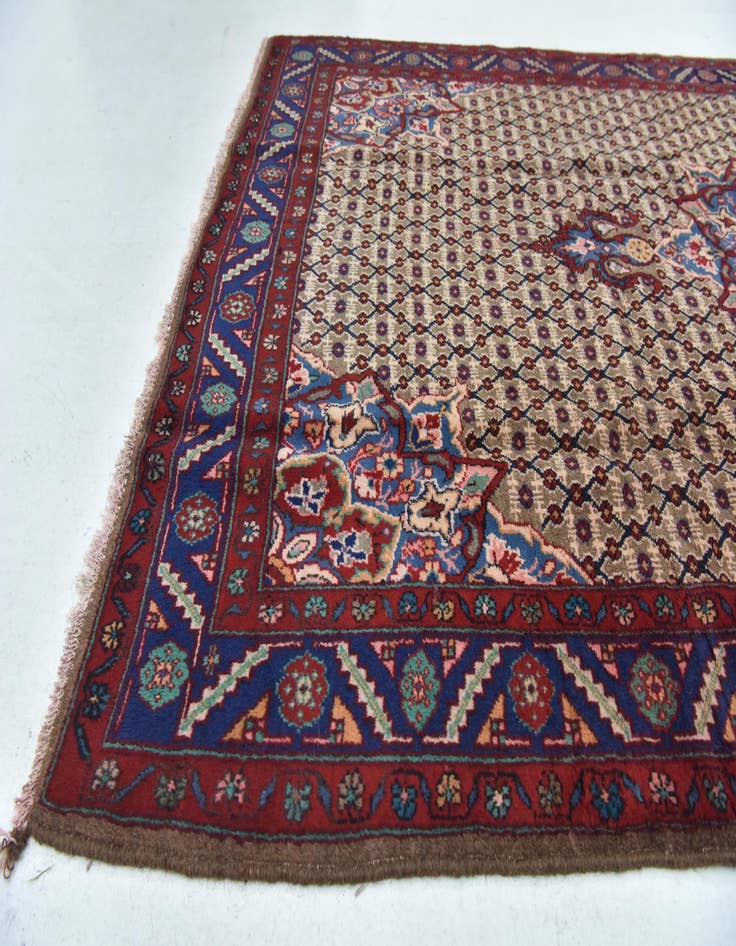 Detail image of 5' x 9' 6  Hand Knotted Koliaei Persian Wool Runner Rug