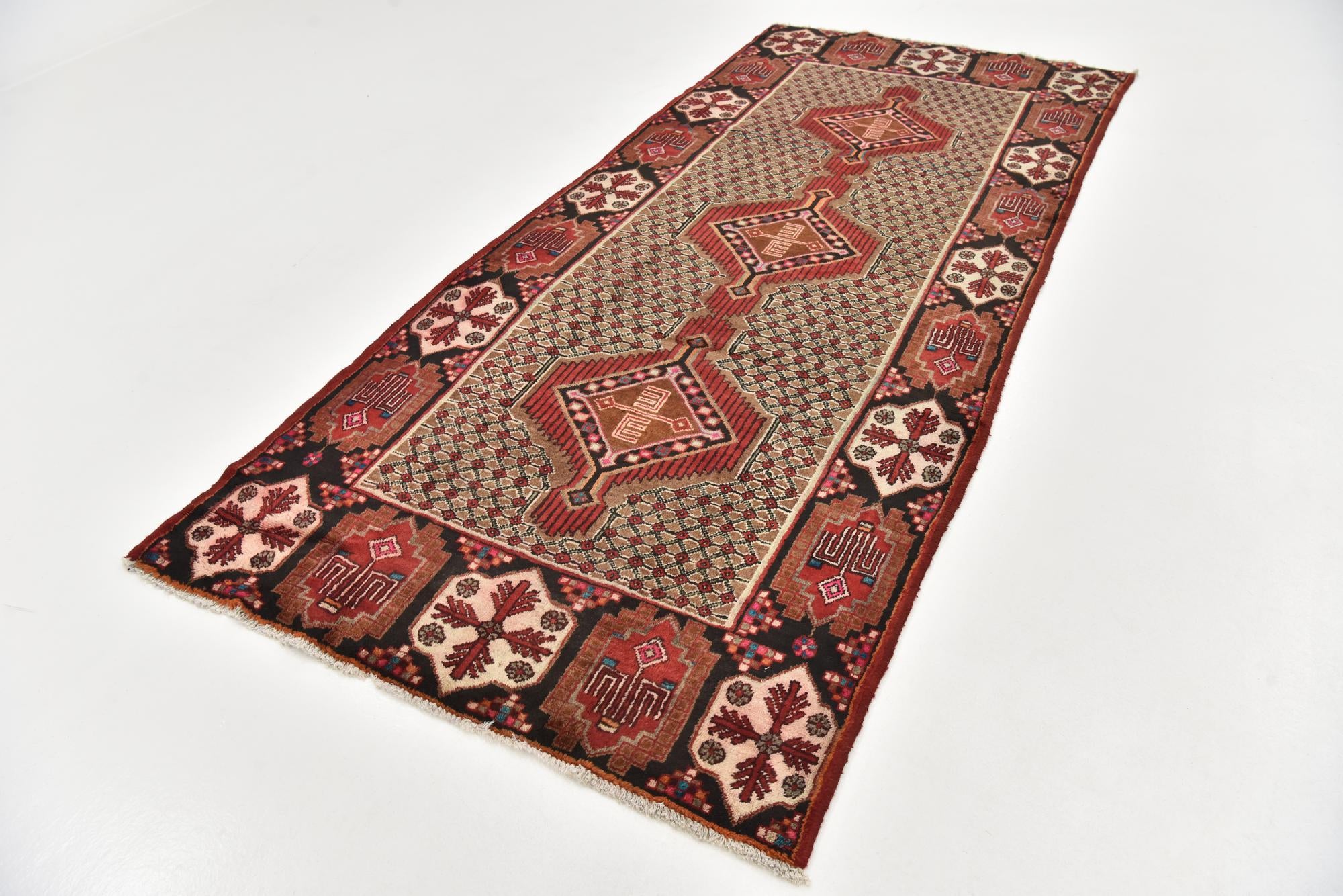 4' 8 x 10' 7 Hand Knotted Koliaei Persian Wool Runner Rug