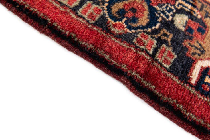 Detail image of 4' 1 x 9' 1 Hand Knotted Koliaei Persian Wool Runner Rug