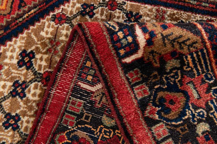 4' 1 x 9' 1 Hand Knotted Koliaei Persian Wool Runner Rug