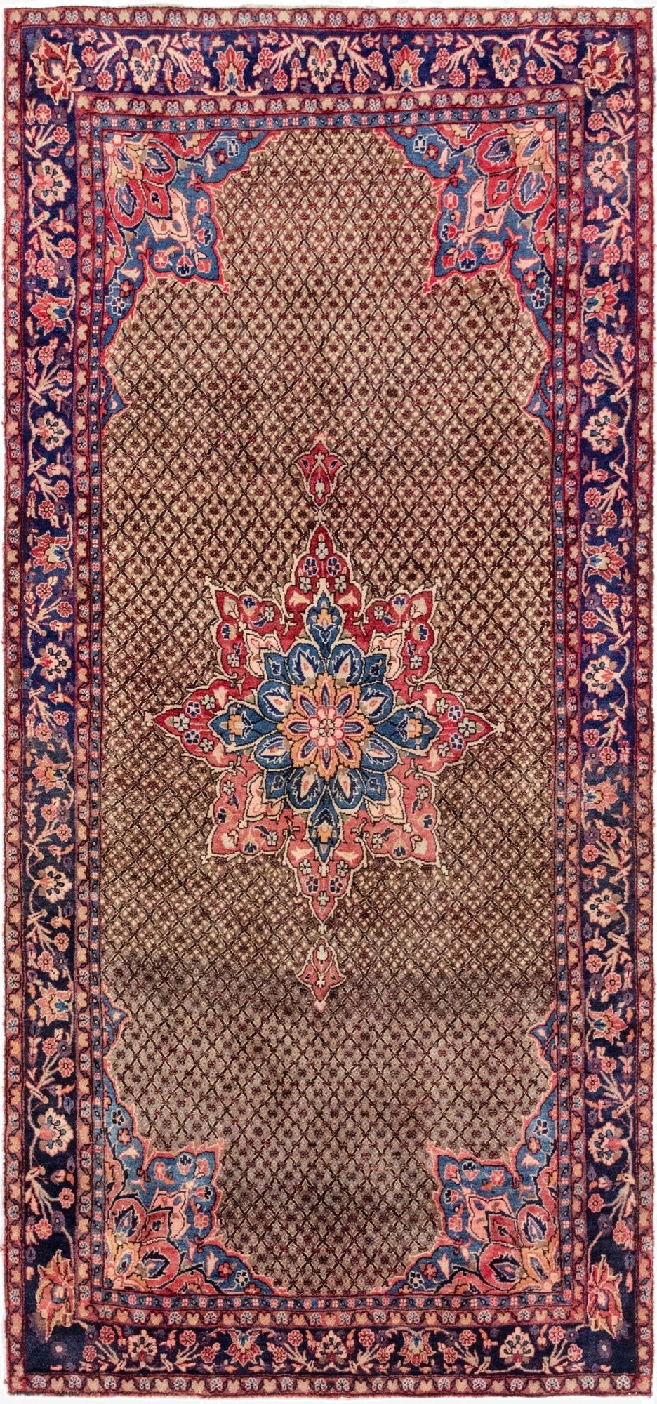 4' 10 x 10' 9  Hand Knotted Koliaei Persian Wool Runner Rug