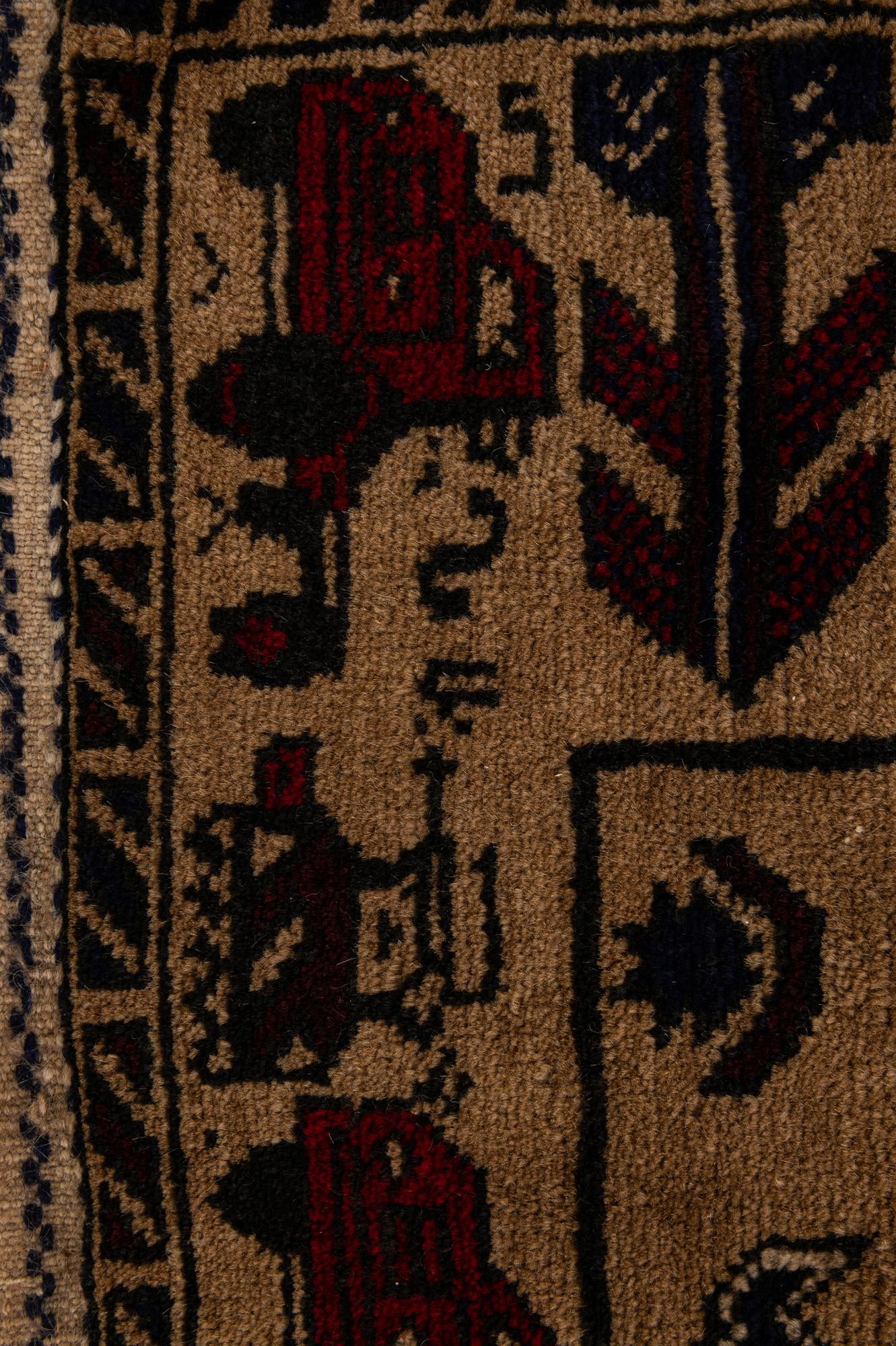 2' 2 x 9' 6 Hand Knotted Lahour Oriental Wool Runner Rug