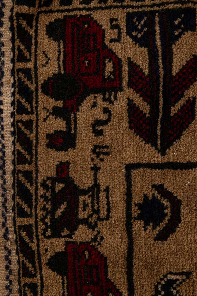 2' 2 x 9' 6 Hand Knotted Lahour Oriental Wool Runner Rug