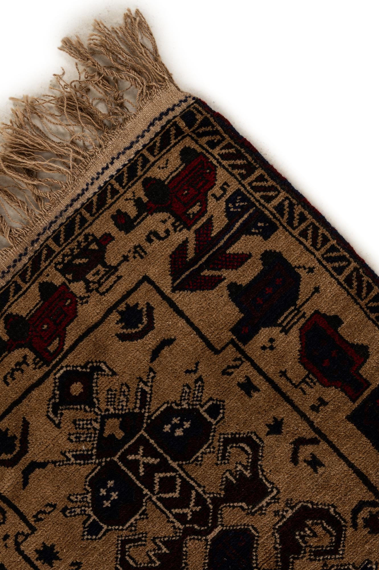 2' 2 x 9' 6 Hand Knotted Lahour Oriental Wool Runner Rug