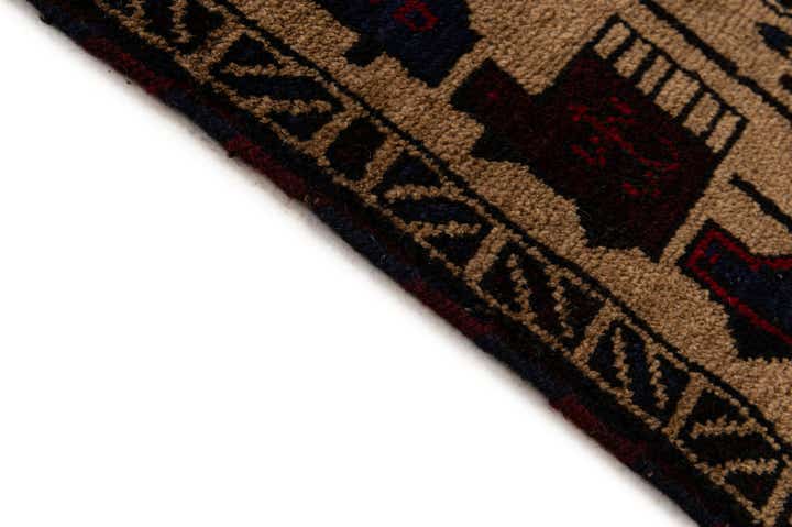 2' 2 x 9' 6 Hand Knotted Lahour Oriental Wool Runner Rug