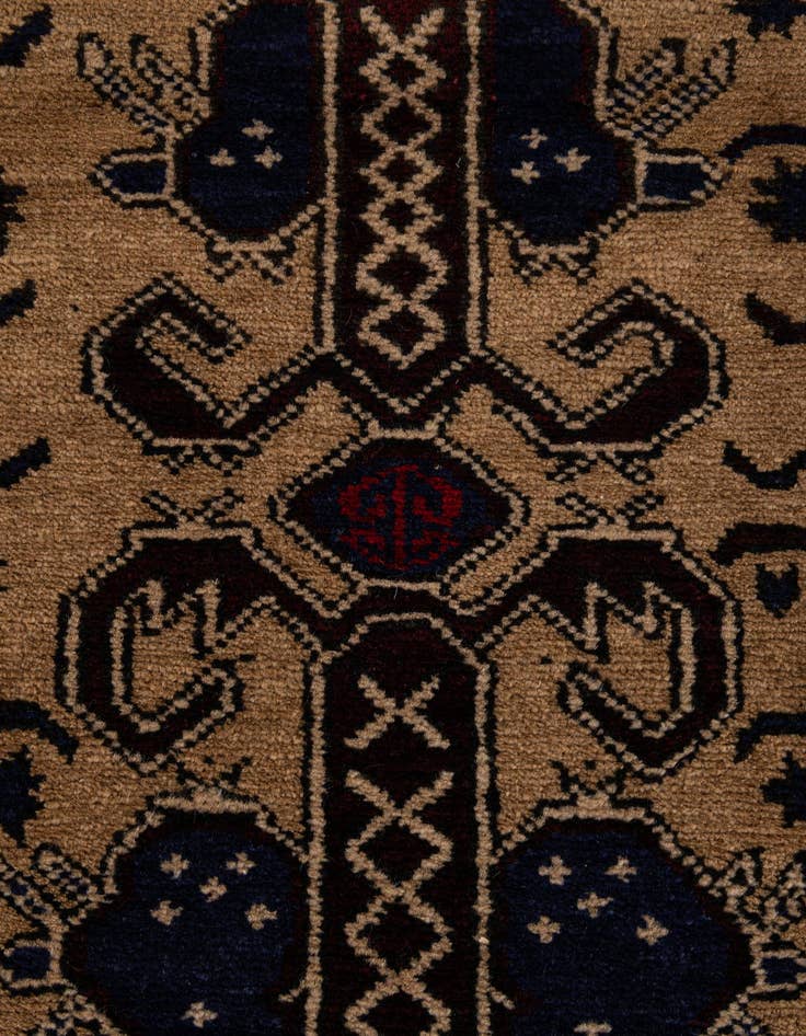 Detail image of 2' 2 x 9' 6  Hand Knotted Lahour Oriental Wool Runner Rug