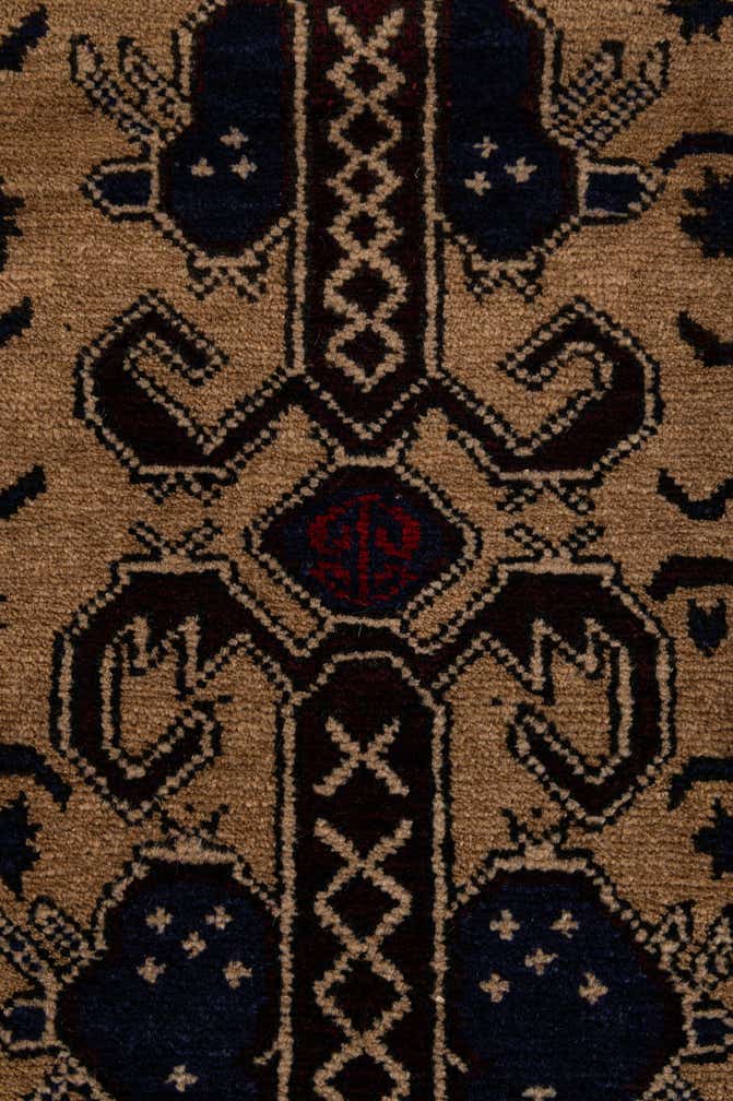 2' 2 x 9' 6 Hand Knotted Lahour Oriental Wool Runner Rug