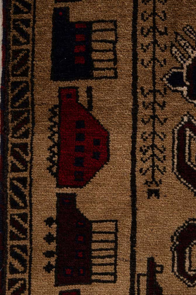 2' 2 x 9' 6 Hand Knotted Lahour Oriental Wool Runner Rug