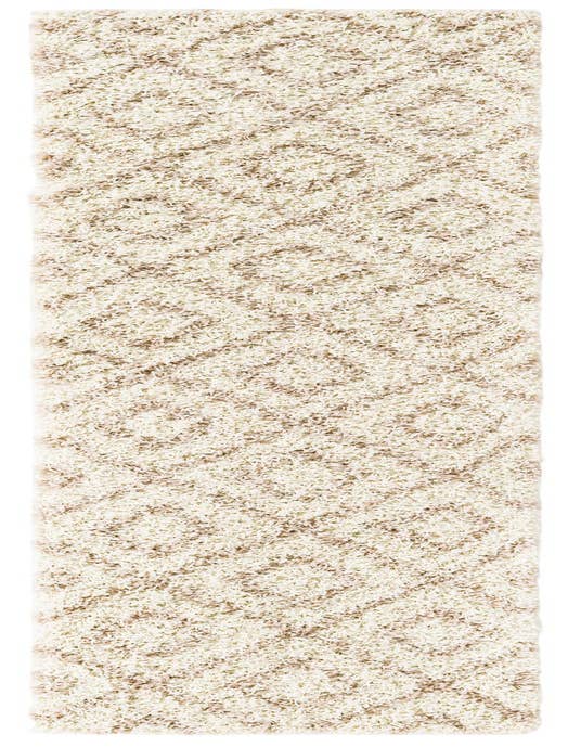 Detail image of 2' x 8' Lattice Shag Runner Rug