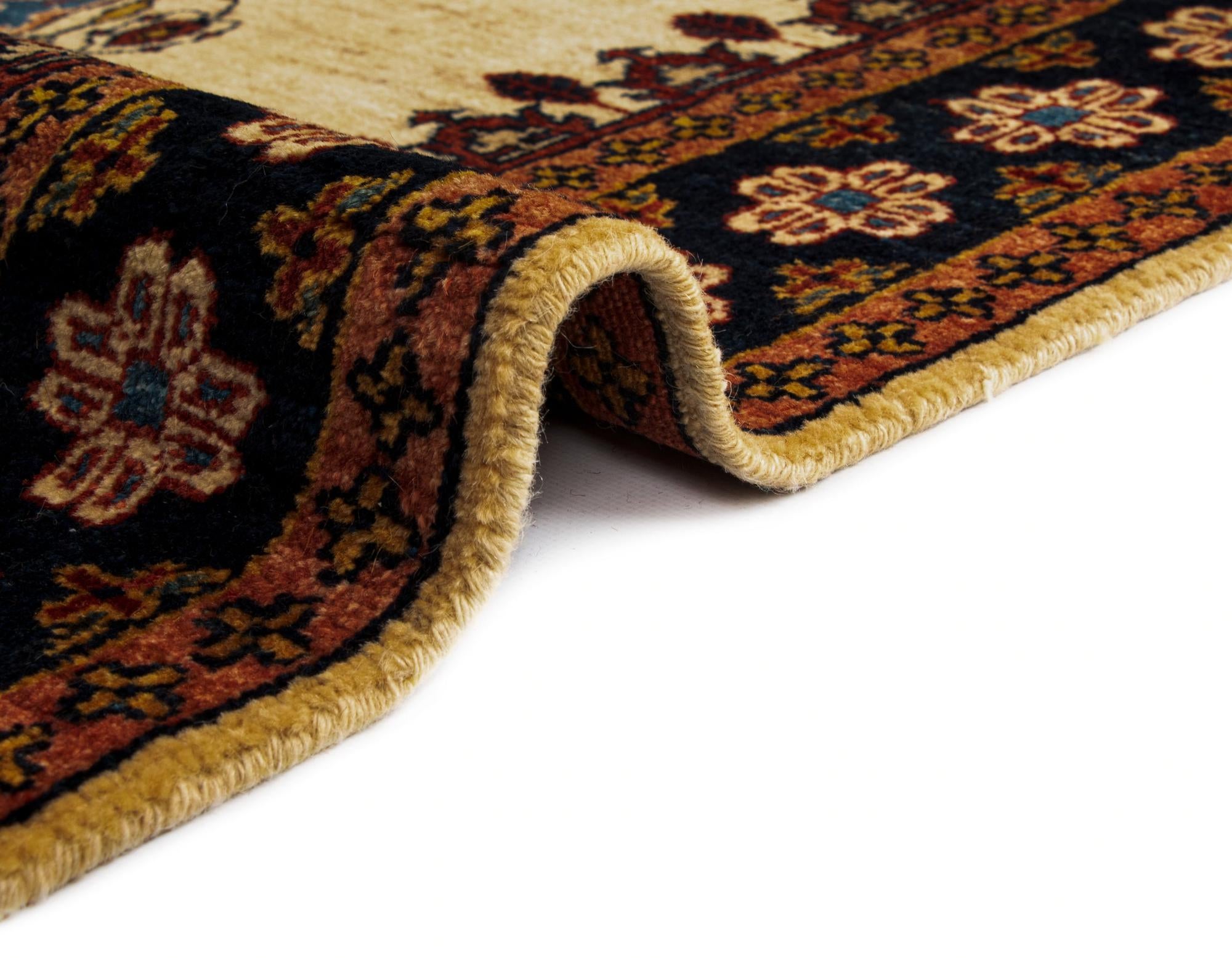 3' x 9' 8 Luribaft Wool Runner Rug
