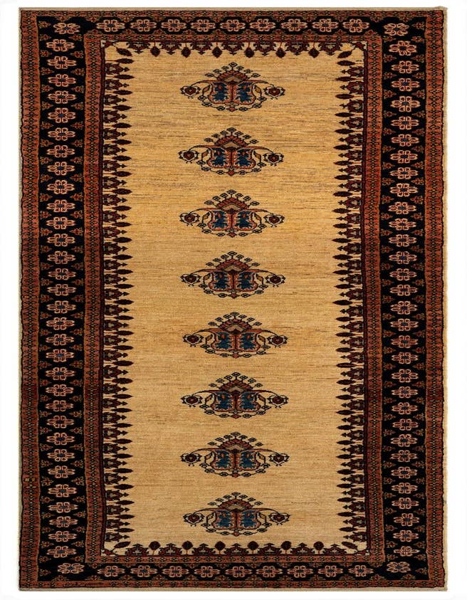 Detail image of 3' x 9' 8 Luribaft Wool Runner Rug