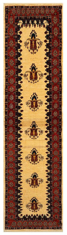 Detail image of 2' 7 x 9' 9 Luribaft Wool Runner Rug
